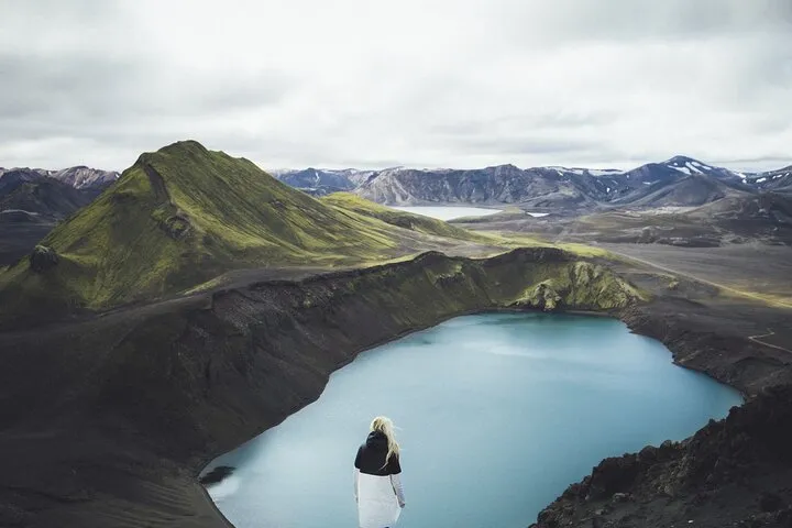 Haifoss waterfall on a Landmannalaugar highland tour in Iceland