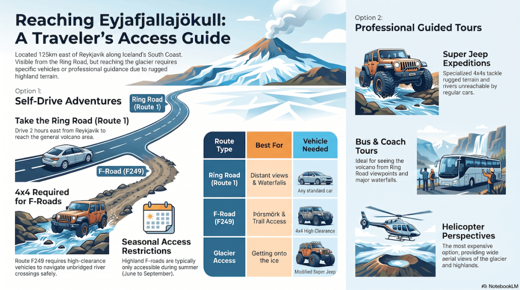 Getting to Eyjafjallajökull Infographic